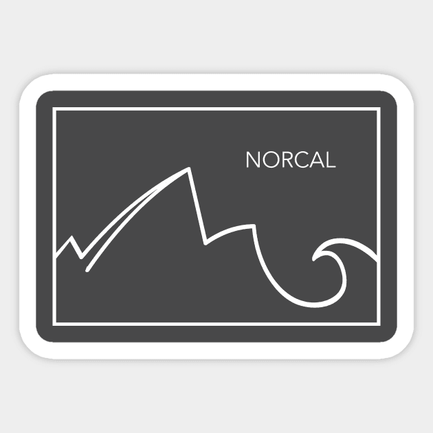 NorCal minimalist design Sticker by pholange